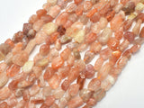 Sunstone, 6x8mm, Nugget Beads, 15.5 Inch-BeadBeyond