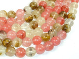 Fire Cherry Quartz Beads, 12mm, Round Beads-Gems: Round & Faceted-BeadBeyond