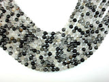 Black Rutilated Quartz Beads, 6mm Round Beads-Gems: Round & Faceted-BeadBeyond