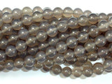 Gray Agate Beads, 8mm Round Beads-Gems: Round & Faceted-BeadBeyond