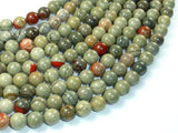 Silver Leaf Jasper Beads, 8mm Round Beads-Gems: Round & Faceted-BeadBeyond