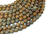 Bamboo Leaf Jasper Beads, 10 mm Round Beads-Gems: Round & Faceted-BeadBeyond