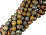Bamboo Leaf Jasper Beads, 10 mm Round Beads-Gems: Round & Faceted-BeadBeyond