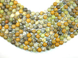 Dendritic Opal Beads, Yellow Moss Opal Beads, 10mm Round Beads-Gems: Round & Faceted-BeadBeyond