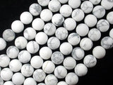 Matte White Howlite, 10mm Round Beads-Gems: Round & Faceted-BeadBeyond