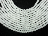 Matte Clear Quartz Beads, 6mm, Round Beads-Gems: Round & Faceted-BeadBeyond