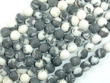 Matte Zebra Jasper Beads, 8mm, Round Beads-Gems: Round & Faceted-BeadBeyond