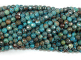 Blue Calsilica Jasper Beads, 4mm Faceted Round Beads-Gems: Round & Faceted-BeadBeyond