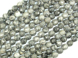Gray Picture Jasper Beads, 6mm Faceted Round Beads-Gems: Round & Faceted-BeadBeyond