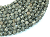 Gray Picture Jasper Beads, 8mm Faceted Round Beads-Gems: Round & Faceted-BeadBeyond