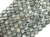 Gray Picture Jasper Beads, 8mm Faceted Round Beads-Gems: Round & Faceted-BeadBeyond