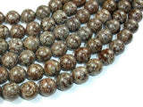Brown Snowflake Obsidian Beads, 12mm Round Beads-Gems: Round & Faceted-BeadBeyond