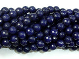 Dark Blue Jade Beads, 8mm Faceted Round Beads-Gems: Round & Faceted-BeadBeyond