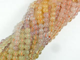Mixed Quartz- Rose Quartz, Amethyst, Citrine, Prehnite Beads, Round 6mm-Gems: Round & Faceted-BeadBeyond