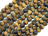 Matte Tiger Eye, 8mm Round Beads-Gems: Round & Faceted-BeadBeyond