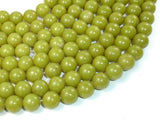 Olive Jade Beads, 10mm Round Beads-Gems: Round & Faceted-BeadBeyond