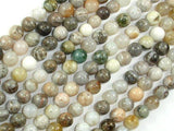 Bamboo Leaf Agate, 6mm (6.5 mm) Round Beads-Gems: Round & Faceted-BeadBeyond