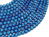 Druzy Agate Beads, Blue Geode Beads, 6mm, Round-Agate: Round & Faceted-BeadBeyond