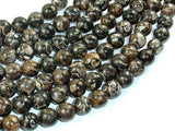 Turritella Agate, Elimia, 10mm Round Beads, 16 Inch-Gems: Round & Faceted-BeadBeyond