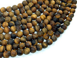Matte Tiger Eye, 8mm Round Beads-Gems: Round & Faceted-BeadBeyond