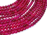 Fuchsia Agate Beads, 6mm Round Beads-Agate: Round & Faceted-BeadBeyond
