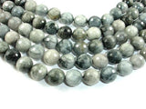 Hawk Eye, 12mm Faceted Round Beads-Gems: Round & Faceted-BeadBeyond