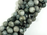 Hawk Eye, 14mm Faceted Round Beads-Gems: Round & Faceted-BeadBeyond