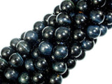 Blue Tiger Eye Beads, 9mm (9.3mm) Round Beads-Gems: Round & Faceted-BeadBeyond