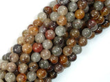 Lodolite Quartz, 8mm Round Beads-Gems: Round & Faceted-BeadBeyond