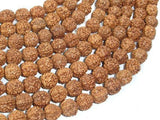 Rudraksha Beads, 9mm-9.5mm Round Beads-Wood-BeadBeyond