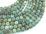 Matte African Turquoise, 8mm Round Beads-Gems: Round & Faceted-BeadBeyond