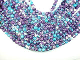 Rain Flower Stone Beads, Blue, Purple, 8mm Round Beads-Gems: Round & Faceted-BeadBeyond