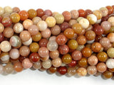 Petrified Wood, 6mm Round Beads-Gems: Round & Faceted-BeadBeyond