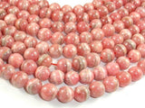 Rhodochrosite Beads, 9mm Round Beads-Gems: Round & Faceted-BeadBeyond