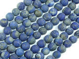 Matte Natural Lapis Lazuli Beads, 8mm Round Beads-Gems: Round & Faceted-BeadBeyond