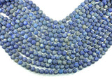 Matte Natural Lapis Lazuli Beads, 8mm Round Beads-Gems: Round & Faceted-BeadBeyond