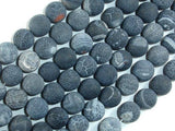 Frosted Matte Agate - Gray, 10mm Round Beads-Agate: Round & Faceted-BeadBeyond