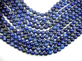 Natural Lapis Lazuli, Blue 10mm Round Beads-Gems: Round & Faceted-BeadBeyond