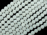 Matte White Jade Beads, 6mm Round Beads-Gems: Round & Faceted-BeadBeyond
