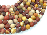 Matte Mookaite Beads, 10mm Round Beads-Gems: Round & Faceted-BeadBeyond
