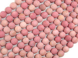 Matte Rhodonite Beads, Round, 6mm-Gems: Round & Faceted-BeadBeyond