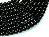 Black Stone, 8mm (8.2mm) Round Beads-Gems: Round & Faceted-BeadBeyond