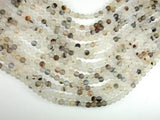 Frosted Matte Agate-White, Gray, 6mm Round Beads-Agate: Round & Faceted-BeadBeyond