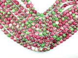 Rain Flower Stone, Red, Green, 10mm Round Beads-Gems: Round & Faceted-BeadBeyond