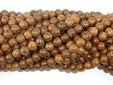 Wenge Wood Beads, 6mm(6.3mm) Round Beads, 25 Inch-Wood-BeadBeyond