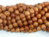 Taxus Chinensis Wood Beads, 8mm Round Beads-Wood-BeadBeyond