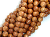 Taxus Chinensis Wood Beads, 8mm Round Beads-Wood-BeadBeyond