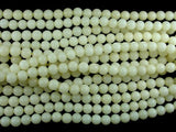 Bodhi Seed Beads, Ivory White, 8mm (7.8mm) Round Beads, 32 Inch-Wood-BeadBeyond