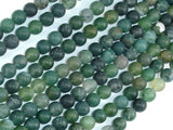 Matte Moss Agate Beads, 6mm Round Beads-Gems: Round & Faceted-BeadBeyond