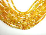Banded Agate Beads, Yellow, 6mm Round-Agate: Round & Faceted-BeadBeyond